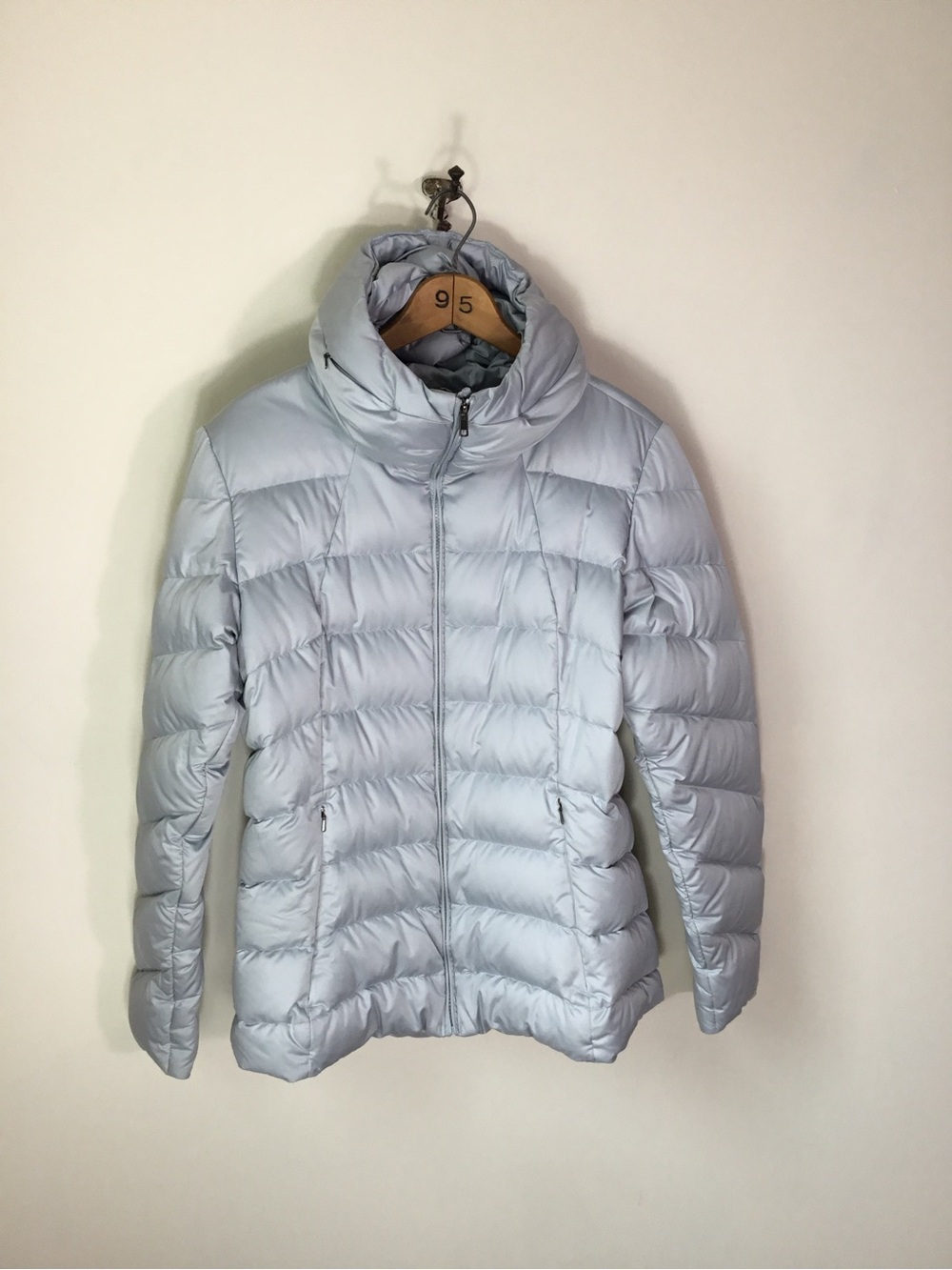 Patagonia Women’s Gray Downtown Loft 600 Down Water Repellent Coat Size L - Picture 4 of 9